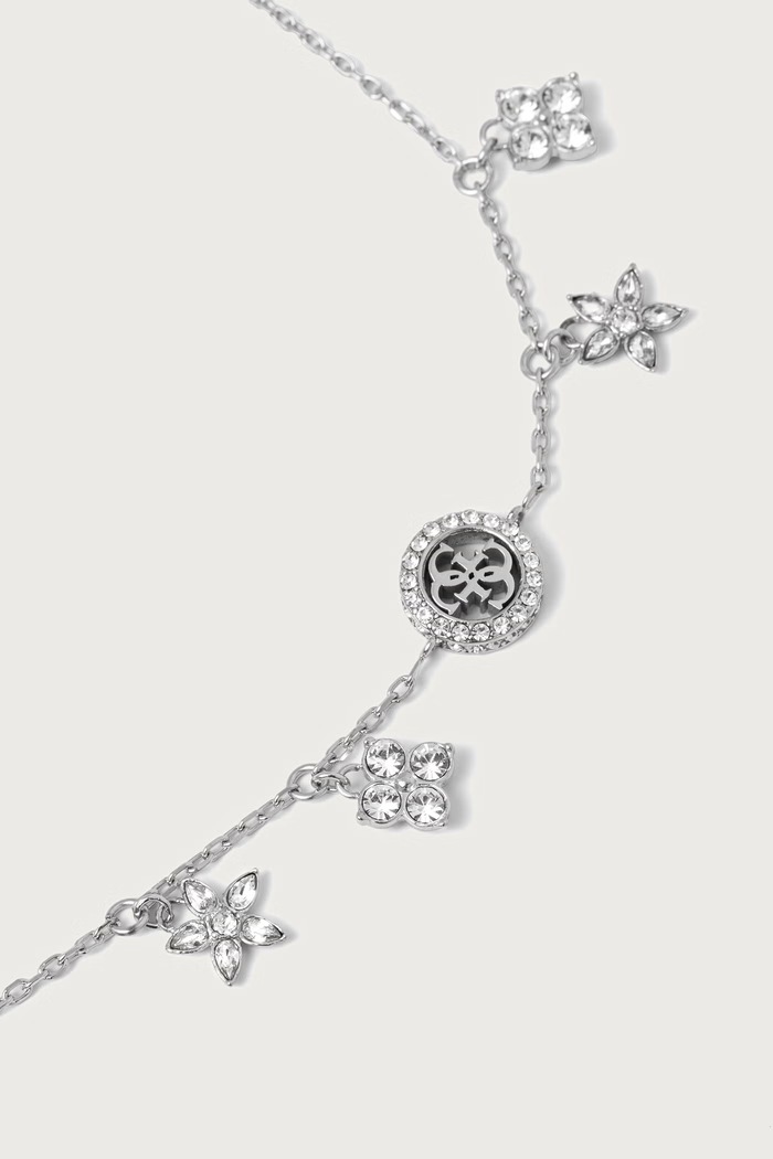 Guess Náramek dámský z nerezové oceli s kubickým zirkonem SECRET GARDEN JUBB06.033JW stříbrná AW26