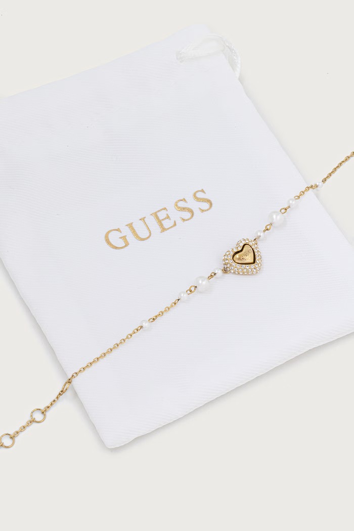 Akcesoria Guess Bransoletka ze stali nierdzewnej BELOVED JUBB06.009JW złoty
