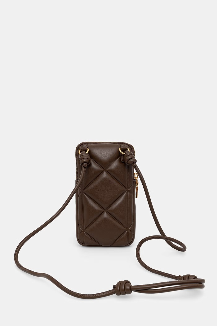 Akcesoria Love Moschino pokrowiec na telefon damski z imitacji skóry JC5645PP1PLC0300 brązowy