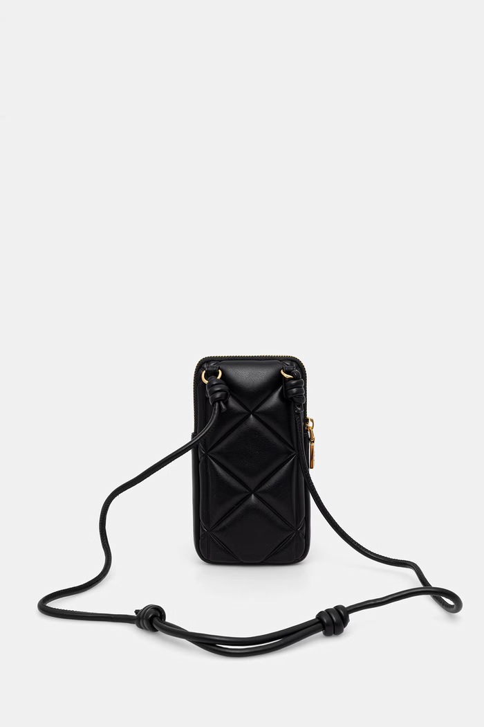 Akcesoria Love Moschino pokrowiec na telefon damski z imitacji skóry JC5645PP1PLC0000 czarny