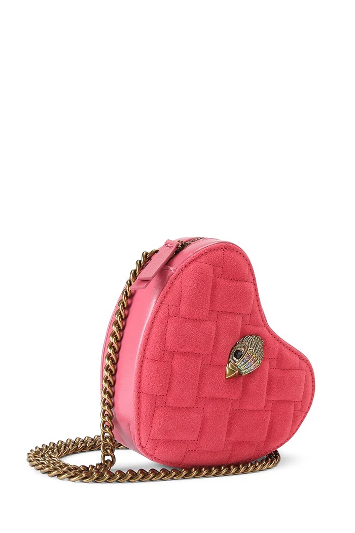 Kurt Geiger London torebka crossbody damska skórzana KENSINGTON 4027157219 różowy AW26