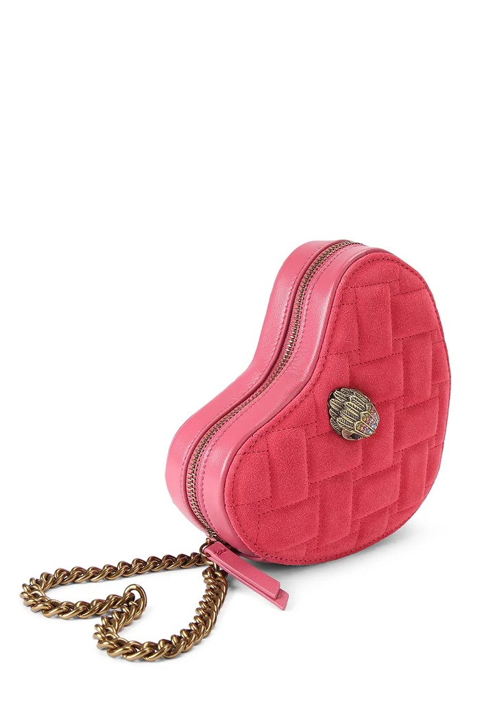 Akcesoria Kurt Geiger London torebka crossbody damska skórzana KENSINGTON 4027157219 różowy