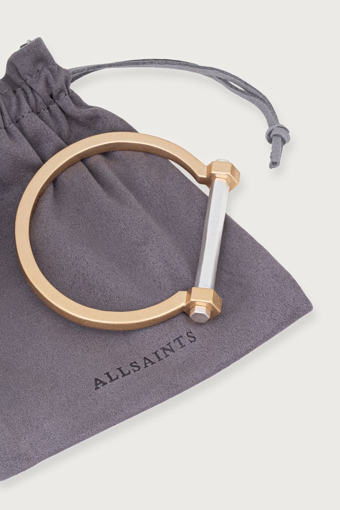 Akcesoria AllSaints bransoletka damska metalowa 597769TWO986 złoty