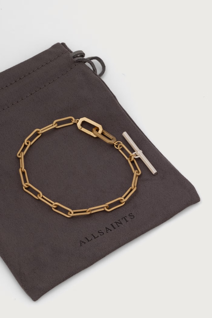 Akcesoria AllSaints Bransoletka damska 597765TWO986 złoty
