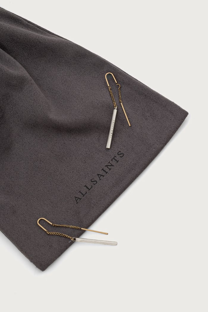 Akcesoria AllSaints kolczyki damskie 597760TWO985 złoty