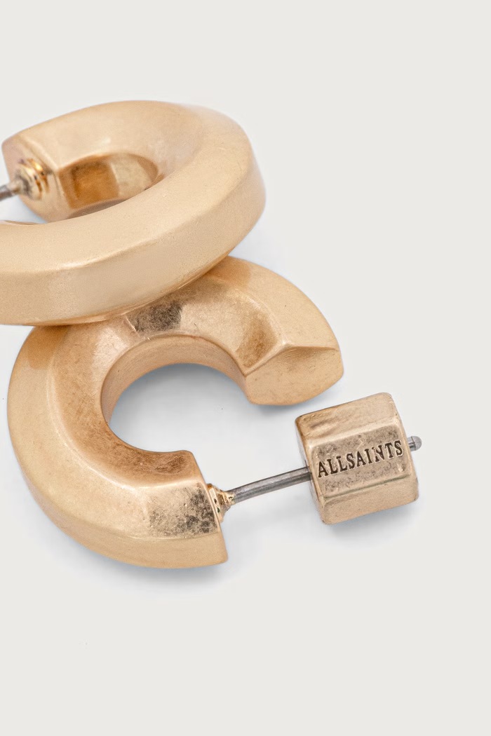 Akcesoria AllSaints kolczyki damskie metalowe 597758GLD719 złoty