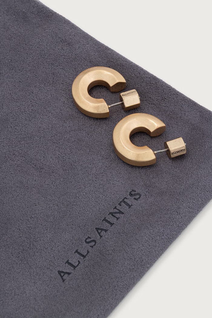 AllSaints kolczyki damskie metalowe złoty 597758GLD719