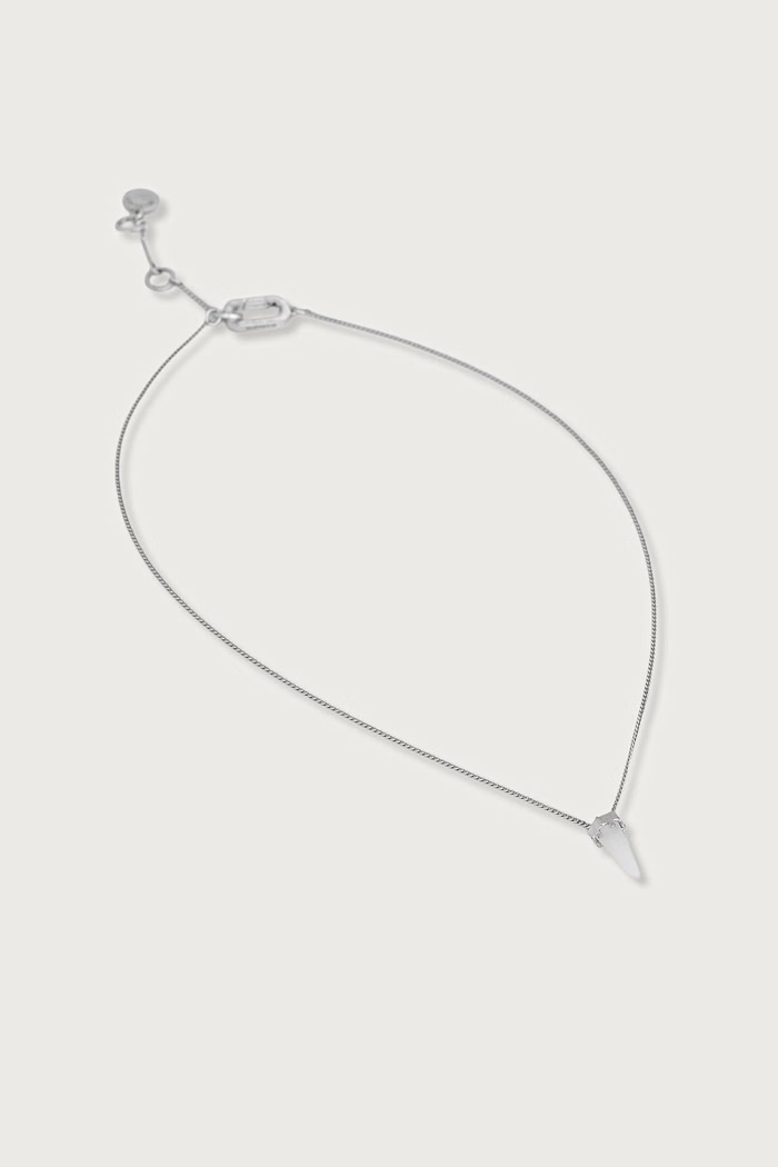AllSaints naszyjnik z zawieszką damski metalowy srebrny 597734SLV197