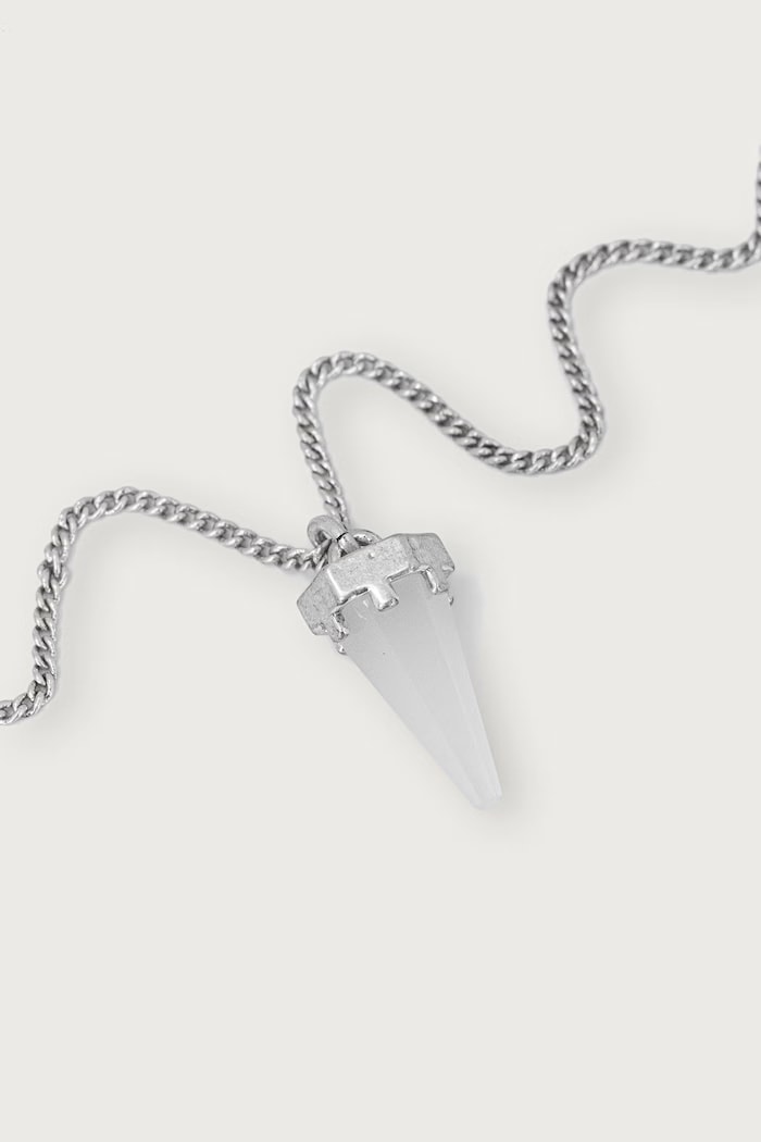 AllSaints naszyjnik z zawieszką damski metalowy 597734SLV197 srebrny AW26