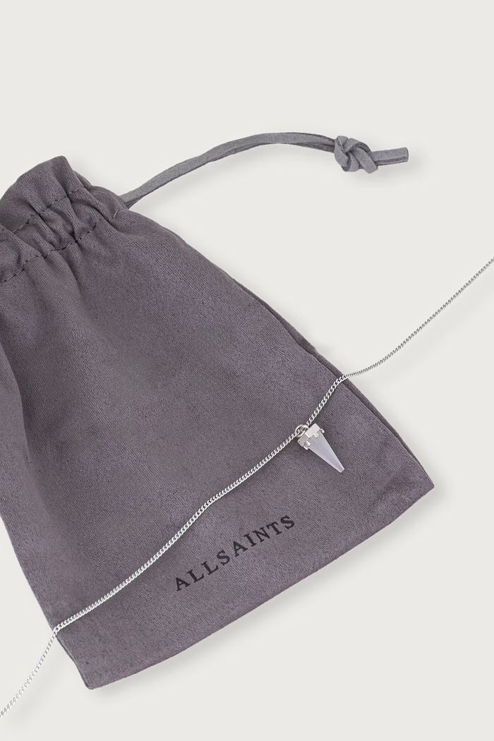 Akcesoria AllSaints naszyjnik z zawieszką damski metalowy 597734SLV197 srebrny