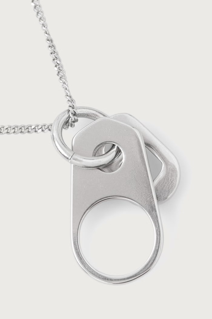MM6 Maison Margiela naszyjnik z zawieszką damski mosiężny SM6UU0101.P9208 srebrny AW26