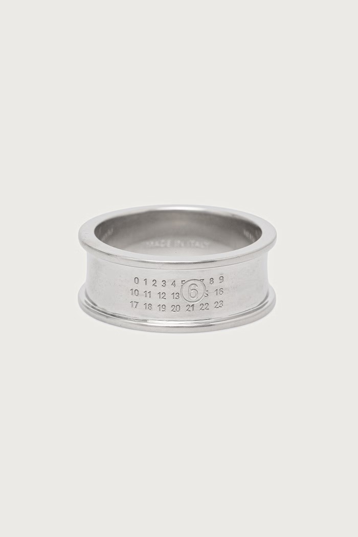 MM6 Maison Margiela Pierścionek damski SM6UQ0125.P9264 srebrny AW26