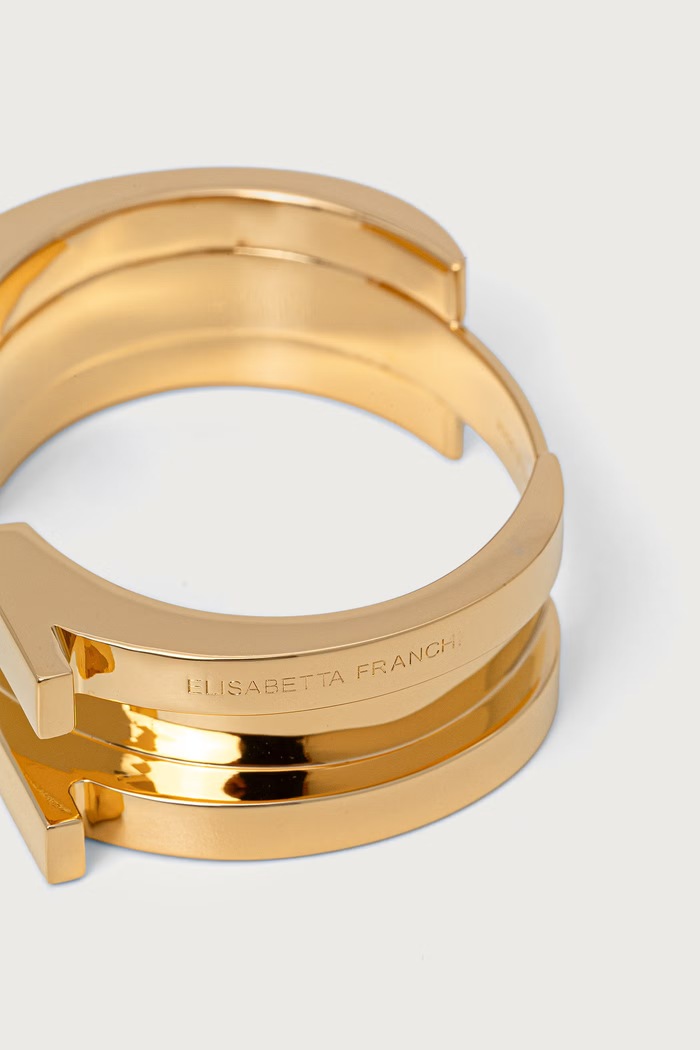 Elisabetta Franchi bransoletka damska metalowa BC04B66E2 złoty AW26