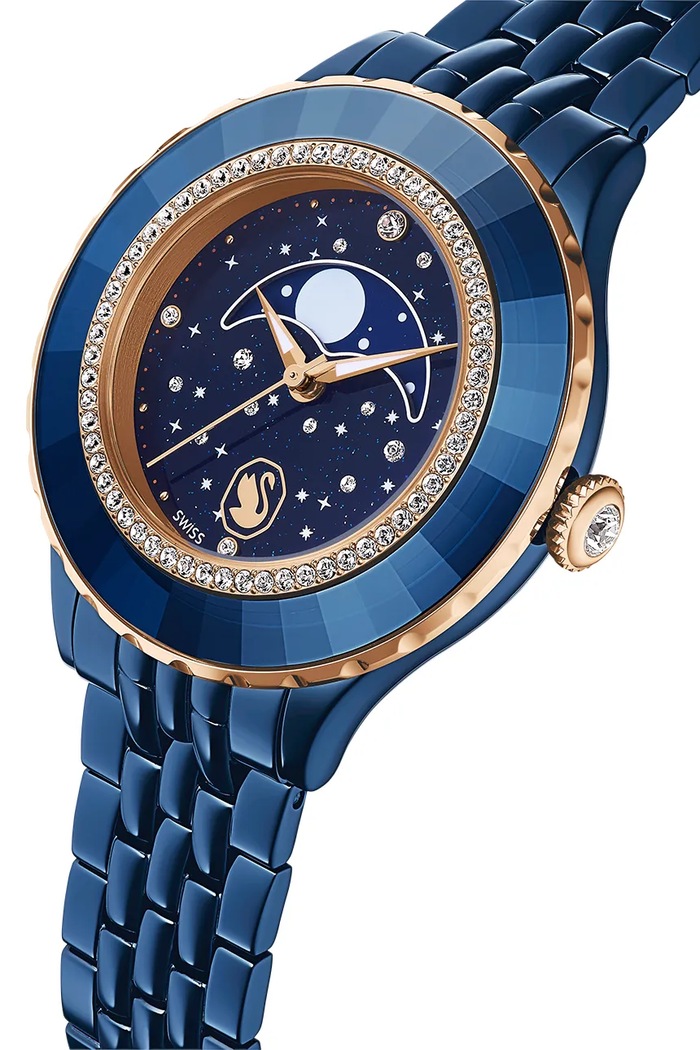 Swarovski ρολόι γυναικείο OCTEA σκούρο μπλε 5743701