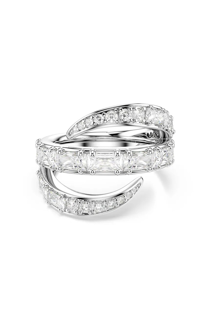Swarovski δαχτυλίδι γυναικείο μεταλλικό ζιργκόν VIENNA ασημί 5762205