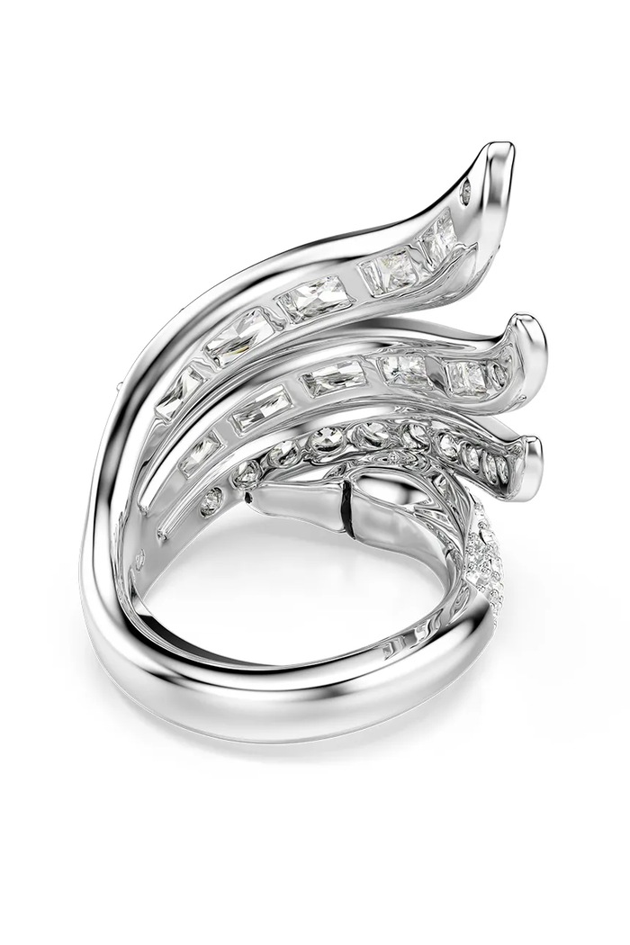Swarovski δαχτυλίδι γυναικείο μεταλλικό με κρύσταλλο Swarovski VIENNA 5762206 ασημί AW26