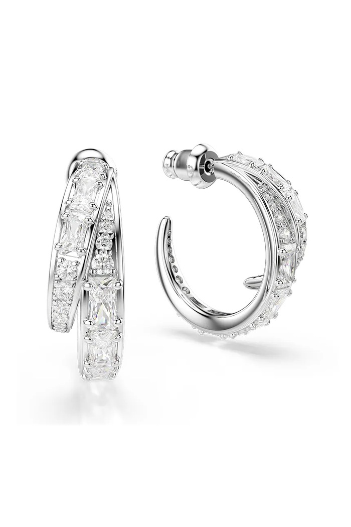 Swarovski σκουλαρίκια Γυναικεία μεταλλικά ζιργκόν VIENNA ασημί 5749069