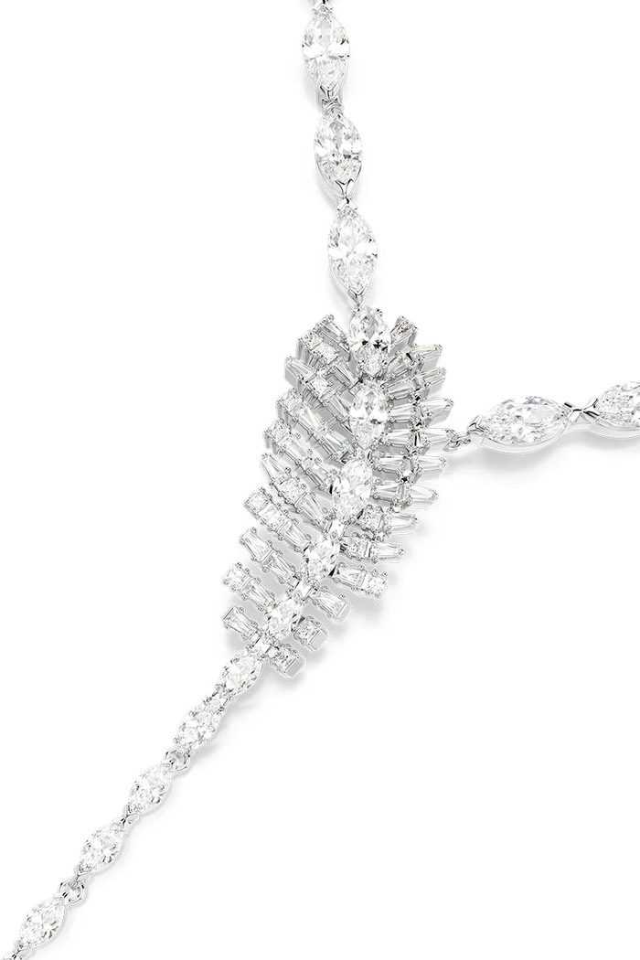 Swarovski κολιέ γυναικείο μεταλλικό ζιργκόν VIENNA 5749265 ασημί AW26
