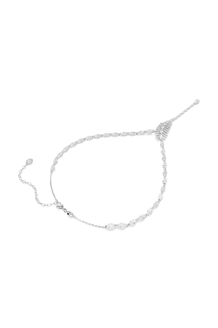 Swarovski κολιέ γυναικείο μεταλλικό ζιργκόν VIENNA ασημί 5749265