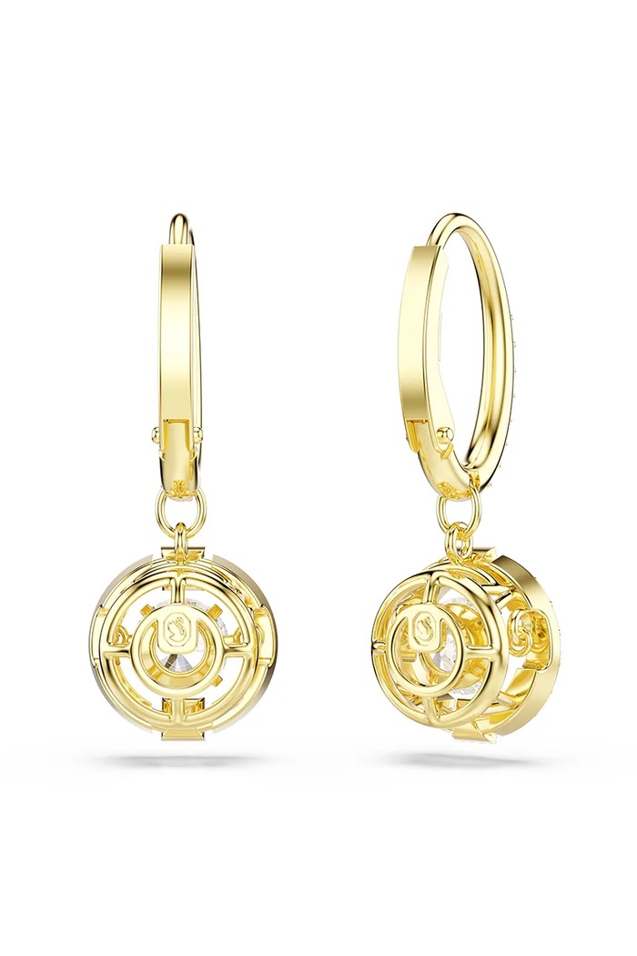 Аксесуари Swarovski сережки жіночі позолочені з цирконієм UNA 5758095 золотий
