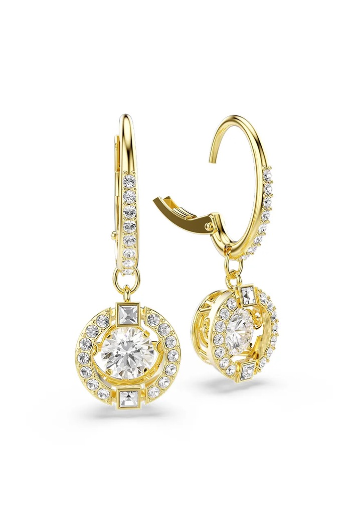 Swarovski сережки жіночі позолочені з цирконієм UNA золотий 5758095