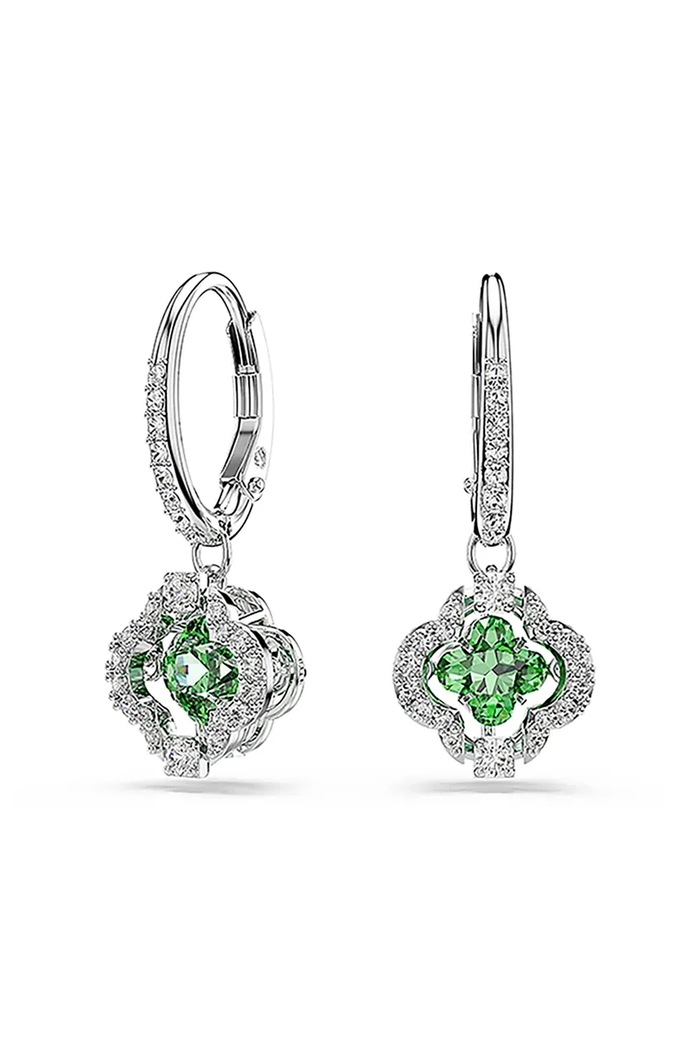 Swarovski σκουλαρίκια γυναικεία μεταλλικά ζιργκόν UNA 5758001 ασημί AW26