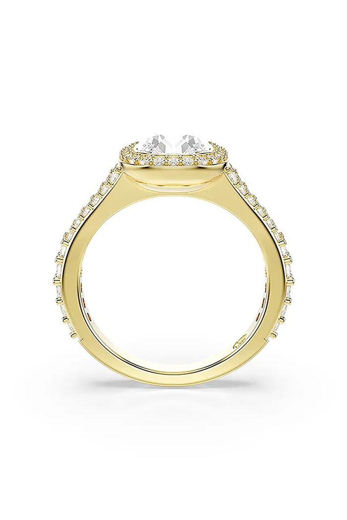 Swarovski δαχτυλίδι γυναικείο επιχρυσωμένο ζιργκόν UNA χρυσαφί 5762628