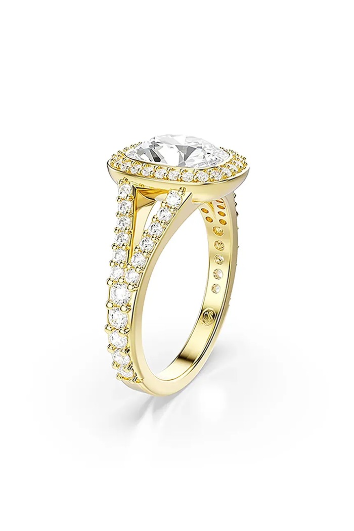 Αξεσουάρ Swarovski δαχτυλίδι γυναικείο επιχρυσωμένο ζιργκόν UNA 5762627 χρυσαφί