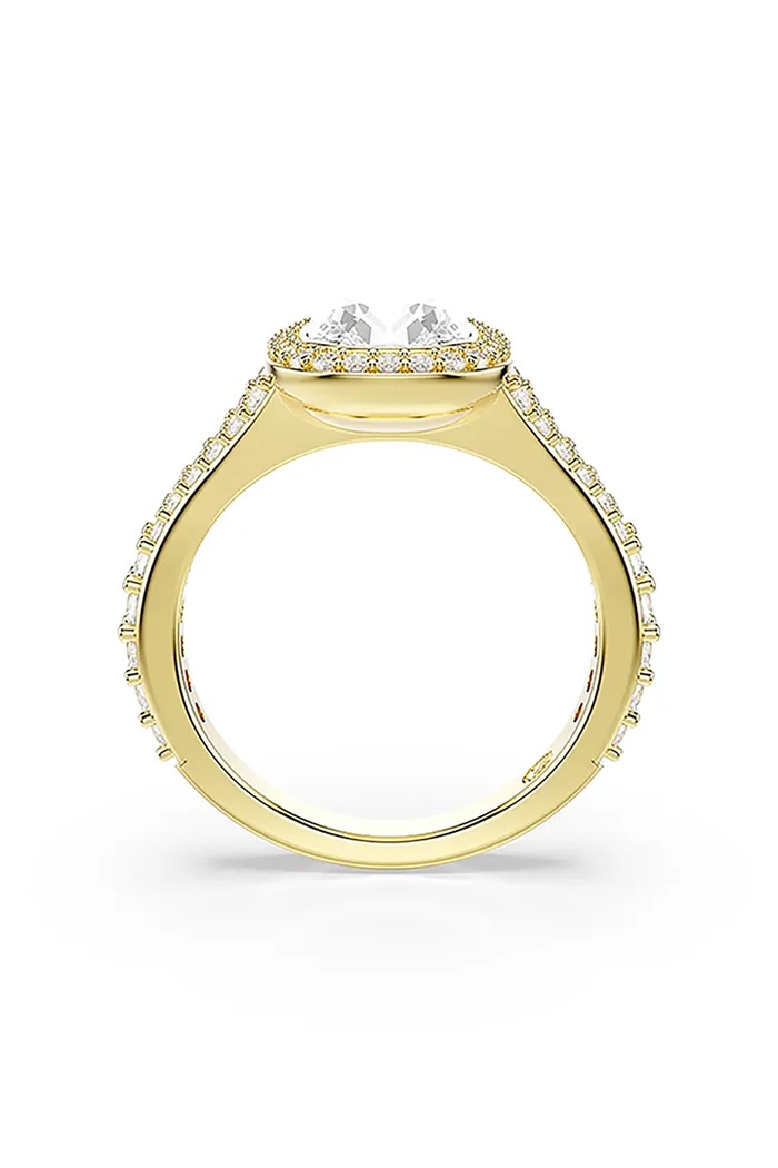 Swarovski δαχτυλίδι γυναικείο επιχρυσωμένο ζιργκόν UNA χρυσαφί 5762627
