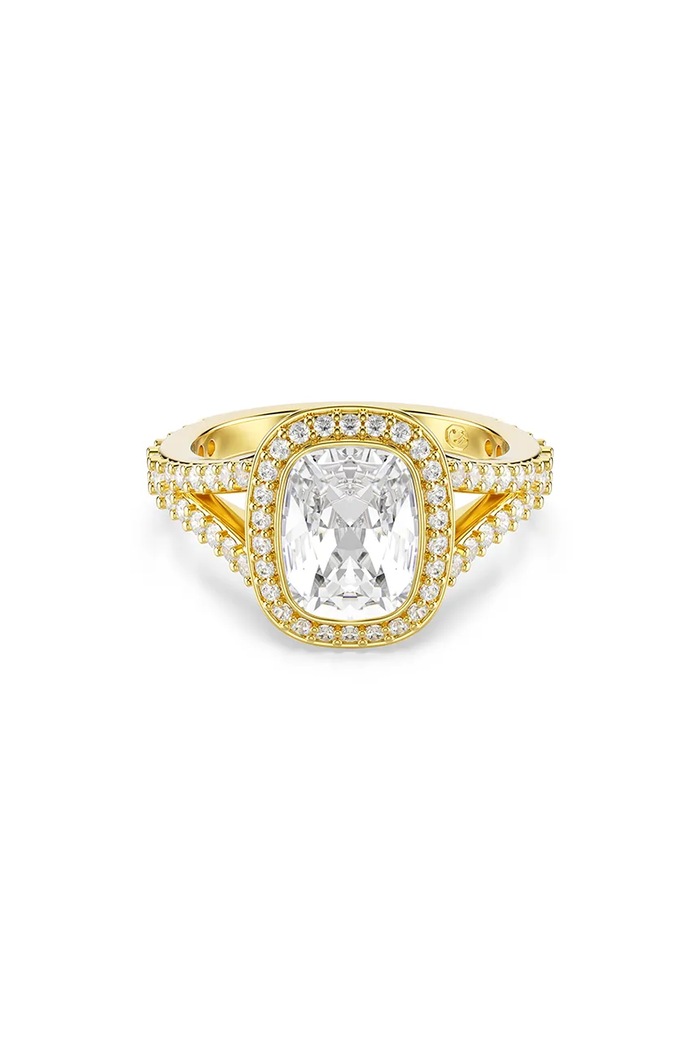 Swarovski δαχτυλίδι γυναικείο επιχρυσωμένο ζιργκόν UNA χρυσαφί 5762630