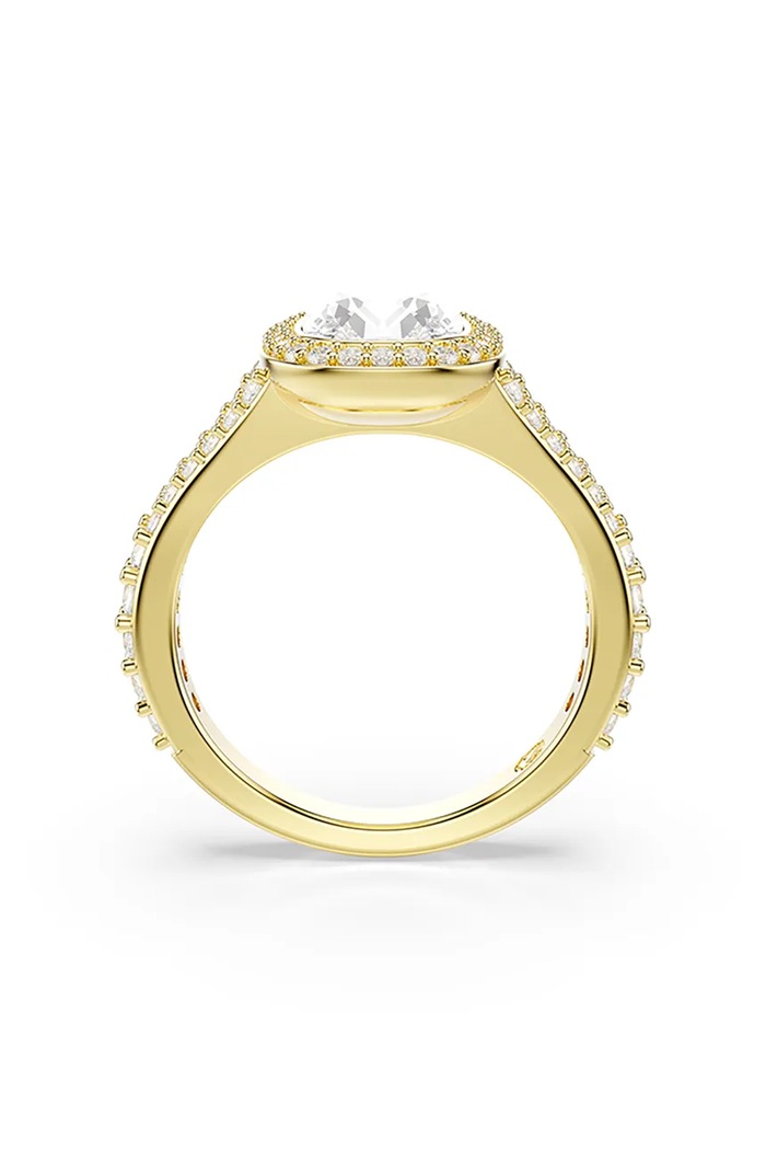 Swarovski δαχτυλίδι γυναικείο επιχρυσωμένο ζιργκόν UNA χρυσαφί 5762630