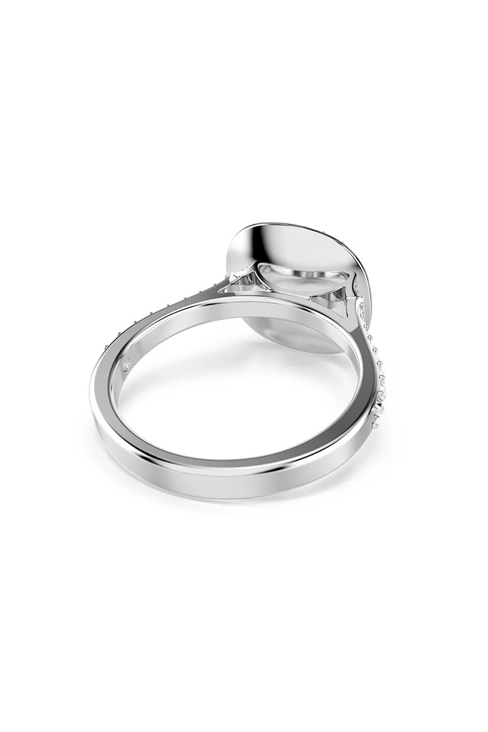 Swarovski δαχτυλίδι γυναικείο μεταλλικό με κρύσταλλο Swarovski UNA 5758470 ασημί AW26