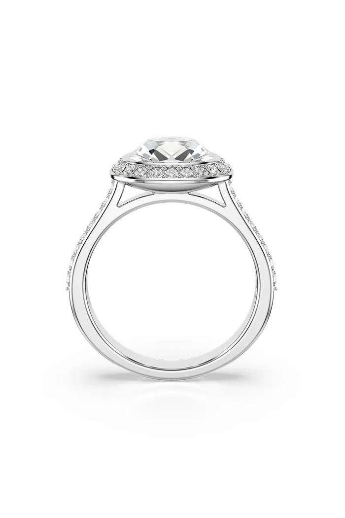 Swarovski δαχτυλίδι γυναικείο μεταλλικό με κρύσταλλο Swarovski UNA ασημί 5758473