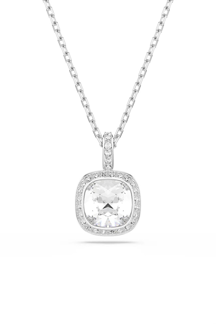 Swarovski κολιέ με κρεμαστό γυναικείο μεταλλικό UNA ασημί 5754340