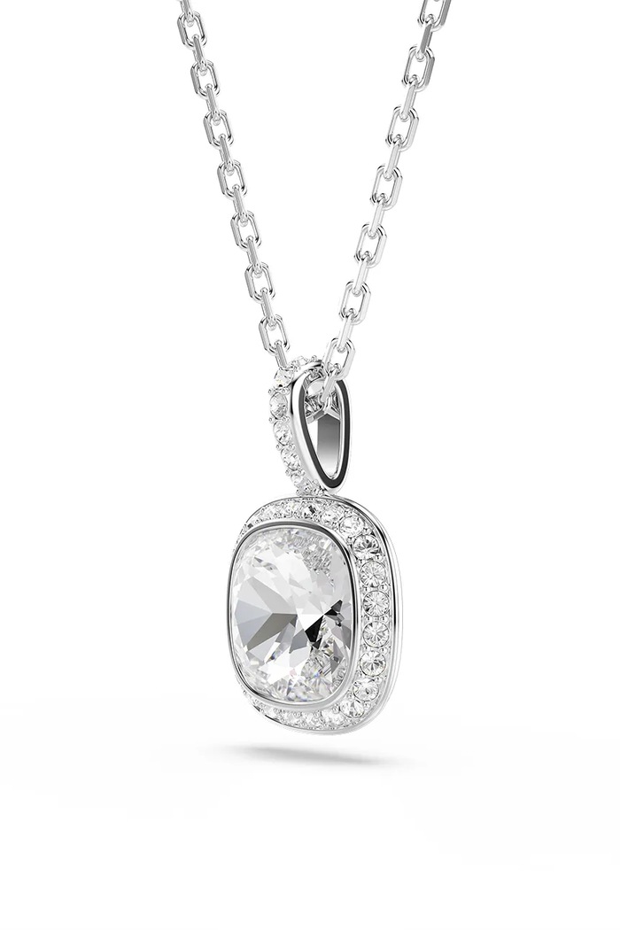 Αξεσουάρ Swarovski κολιέ με κρεμαστό γυναικείο μεταλλικό UNA 5754340 ασημί