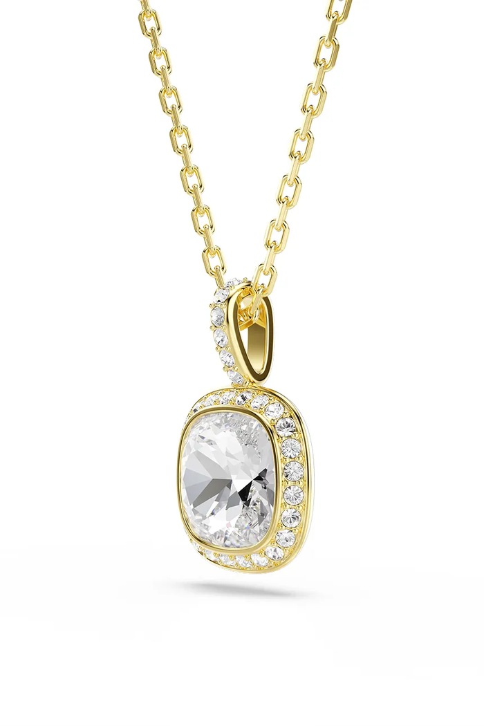 Αξεσουάρ Swarovski κολιέ με κρεμαστό γυναικείο επιχρυσωμένο με κρύσταλλο Swarovski UNA 5764761 χρυσαφί