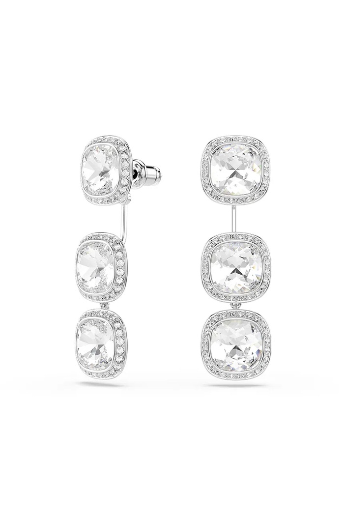 Swarovski σκουλαρίκια Γυναικεία μεταλλικά με κρύσταλλο Swarovski UNA ασημί 5754342