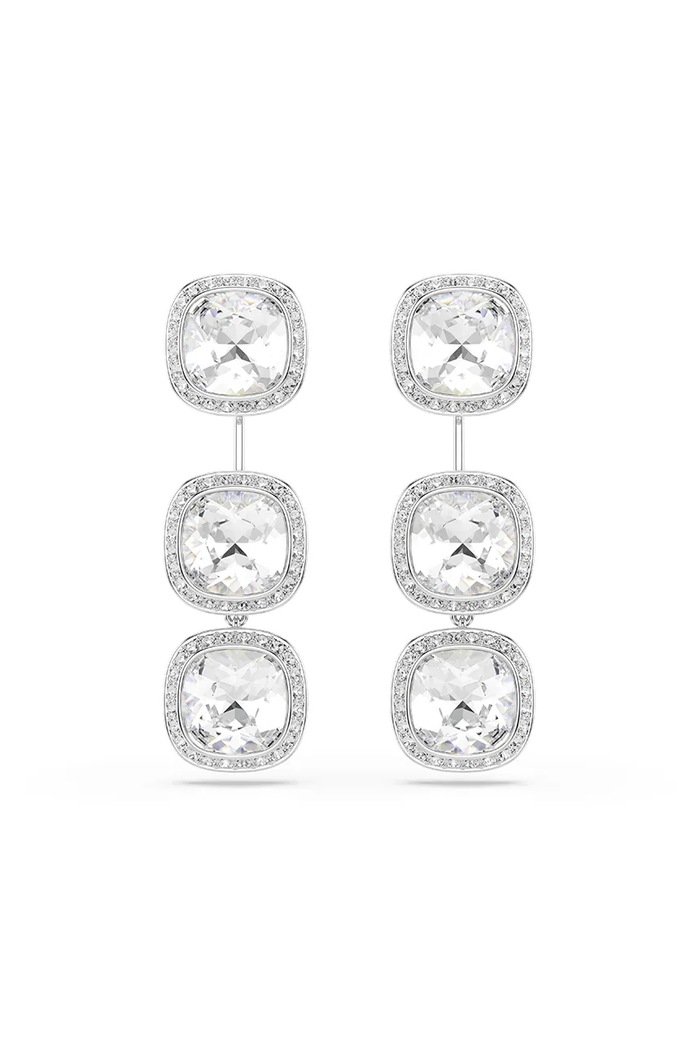Swarovski σκουλαρίκια Γυναικεία μεταλλικά με κρύσταλλο Swarovski UNA 5754342 ασημί AW26