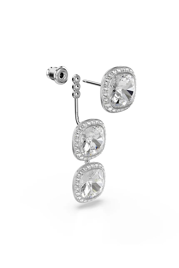 Swarovski σκουλαρίκια Γυναικεία μεταλλικά με κρύσταλλο Swarovski UNA ασημί 5754342