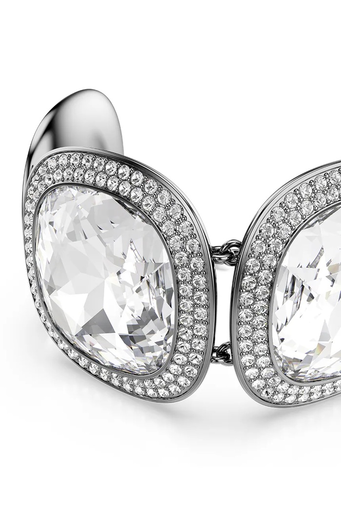 Swarovski βραχιόλι γυναικείο μεταλλικό με κρύσταλλο Swarovski UNA 5751557 ασημί AW26