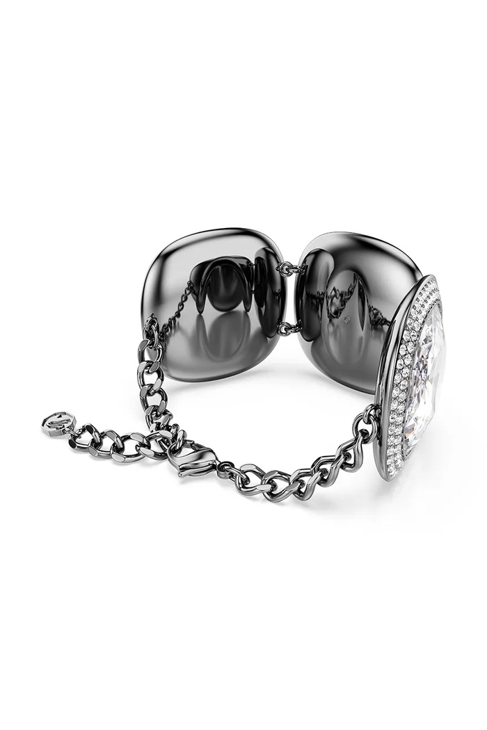 Swarovski βραχιόλι γυναικείο μεταλλικό με κρύσταλλο Swarovski UNA ασημί 5751557