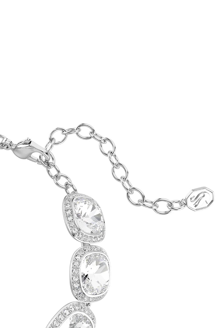 Αξεσουάρ Swarovski βραχιόλι γυναικείο μεταλλικό με κρύσταλλο Swarovski UNA 5751558 ασημί