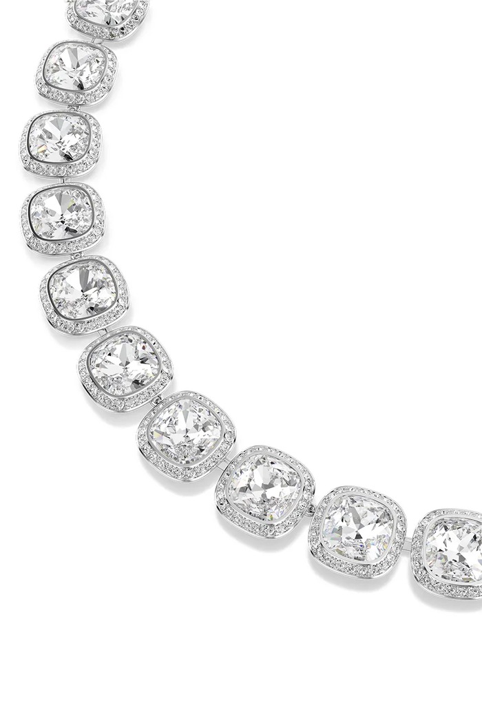 Swarovski κολιέ γυναικείο μεταλλικό με κρύσταλλο Swarovski UNA 5751326 ασημί AW26