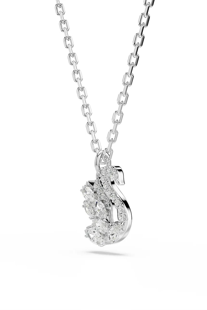 Αξεσουάρ Swarovski κολιέ με κρεμαστό γυναικείο μεταλλικό ζιργκόν 5754347 ασημί