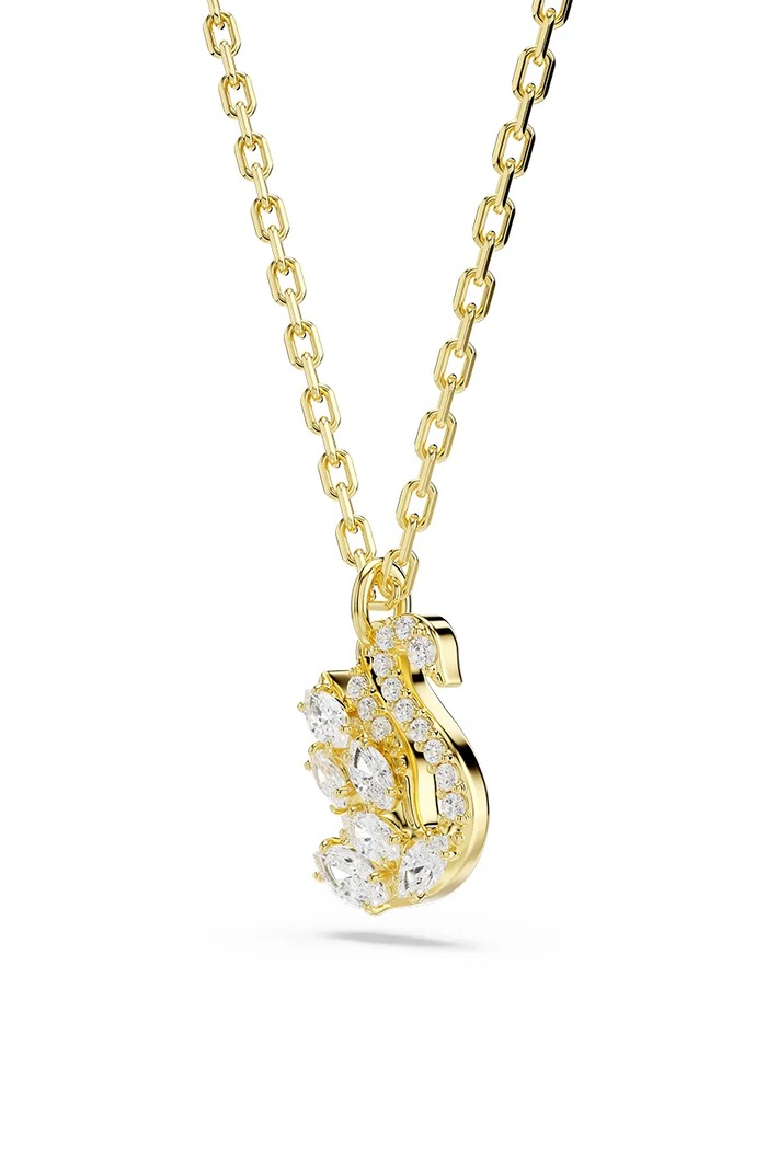 Αξεσουάρ Swarovski κολιέ με κρεμαστό γυναικείο επιχρυσωμένο ζιργκόν 5754626 χρυσαφί