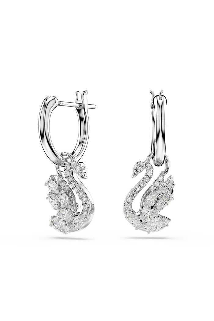 Swarovski σκουλαρίκια γυναικεία μεταλλικά ζιργκόν ασημί 5759942