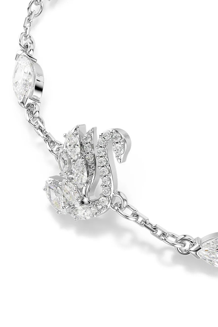 Swarovski βραχιόλι γυναικείο μεταλλικό ζιργκόν 5758682 ασημί AW26