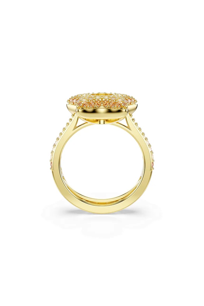 Swarovski prstan ženski pozlačen kubični cirkonij SUBLIMA zlata 5767346