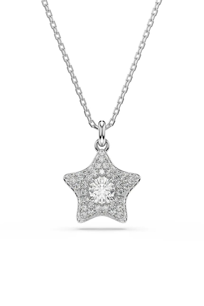 Swarovski дамско колие с висулка с циркон SUBLIMA сребърен 5758393