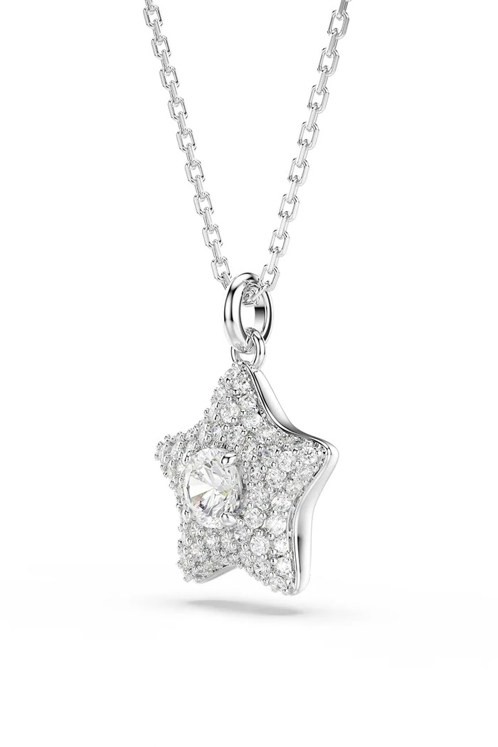 Аксесоари Swarovski дамско колие с висулка с циркон SUBLIMA 5758393 сребърен